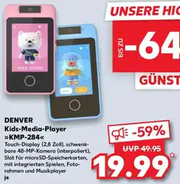 Kaufland DENVER Kids-Media-Player KMP-284 Angebot