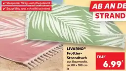Kaufland LIVARNO Frottier Strandtuch Angebot