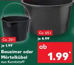 Kaufland Parkside Baueimer oder Mörtelkübel Angebot