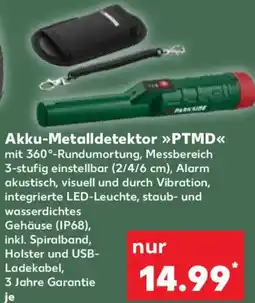 Kaufland Parkside Akku-Metalldetektor PTMD Angebot