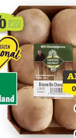 Scheck-in-Center Unsere Heimat Bio Champignons Angebot