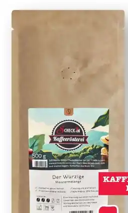 Scheck-in-Center Scheck-in Kaffeerösterei Der Würzige Meistermelange Angebot