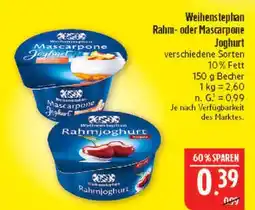 Marktkauf Weihenstephan mascarpone joghurt Angebot
