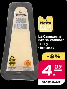 NETTO La Campagna Grana Padano Angebot
