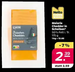 NETTO Meierie Cheddar in Scheiben Angebot