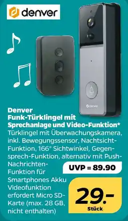 NETTO Denver Funk-Türklingel mit Sprechanlage und Video-Funktion Angebot