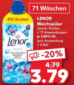 Kaufland LENOR Weichspüler Angebot