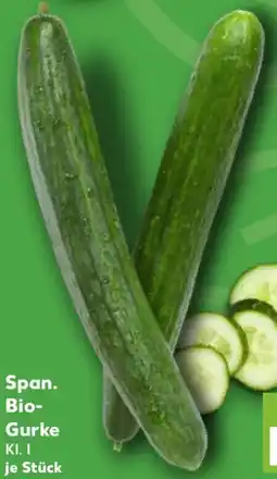 Kaufland Span. Bio- Gurke Angebot