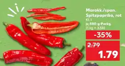 Kaufland Marokk./span. Spitzpaprika, rot Angebot
