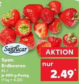 Kaufland Sanlucar Span. Erdbeeren Angebot