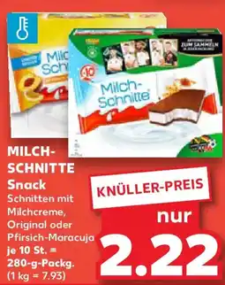 Kaufland MILCH- SCHNITTE Snack Angebot