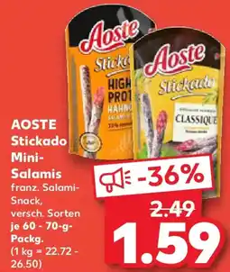Kaufland AOSTE Stickado Mini- Salamis Angebot
