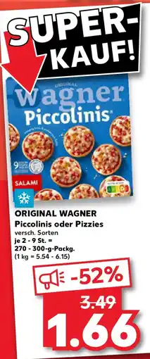Kaufland ORIGINAL WAGNER Piccolinis oder Pizzies Angebot