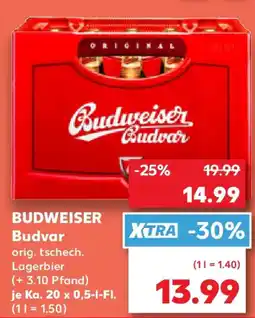 Kaufland BUDWEISER Budvar Angebot