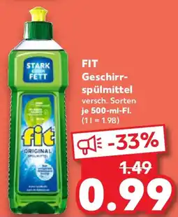 Kaufland FIT Geschirrspülmittel Angebot