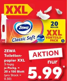 Kaufland ZEWA Toilettenpapier XXL Angebot