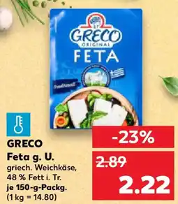 Kaufland GRECO Feta g. U. Angebot