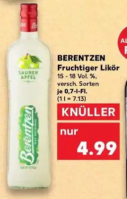Kaufland BERENTZEN Fruchtiger Likör Angebot