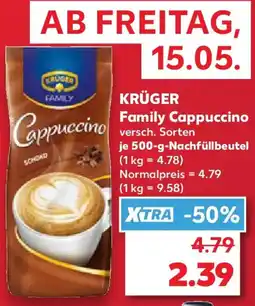 Kaufland KRÜGER Family Cappuccino Angebot