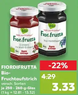 Kaufland FIORDIFRUTTA Bio- Fruchtaufstrich Angebot