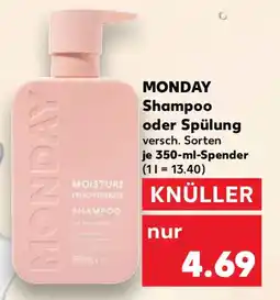 Kaufland MONDAY Shampoo oder Spülung Angebot