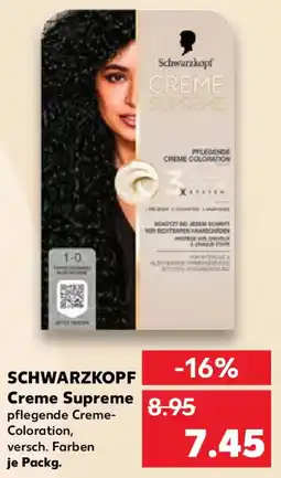 Kaufland SCHWARZKOPF Creme Supreme Angebot