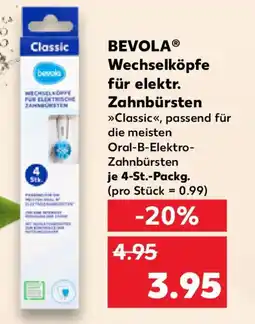 Kaufland BEVOLA Wechselköpfe für elektr. Zahnbürsten Angebot