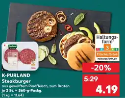 Kaufland K-PURLAND Steakburger Angebot