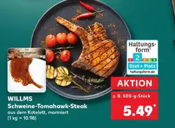 Kaufland WILLMS Schweine-Tomahawk-Steak Angebot