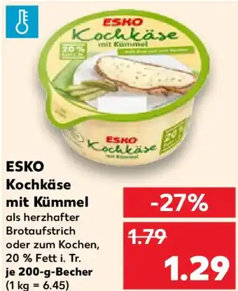 Kaufland ESKO Kochkäse mit Kümmel Angebot