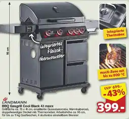 Famila Nord West LANDMANN BBQ Gasgrill Cool Black 4.1 maxx Angebot