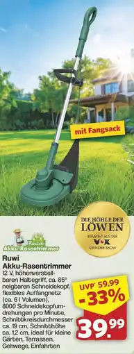 Famila Nord West Ruwi Akku-Rasentrimmer Angebot