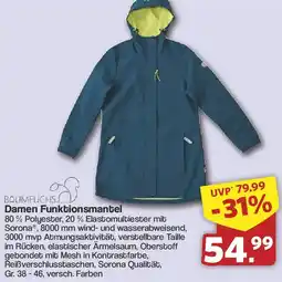 Famila Nord West BAUMFUCHS Damen Funktionsmantel Angebot