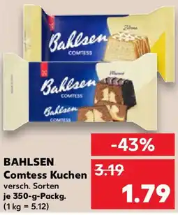 Kaufland BAHLSEN Comtess Kuchen Angebot