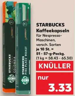 Kaufland STARBUCKS Kaffeekapseln Angebot