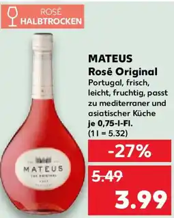 Kaufland MATEUS Rosé Original Angebot