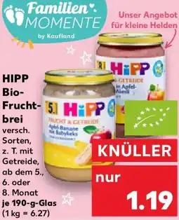 Kaufland HIPP Bio Fruchtbrei Angebot