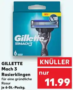 Kaufland GILLETTE Mach 3 Rasierklingen Angebot