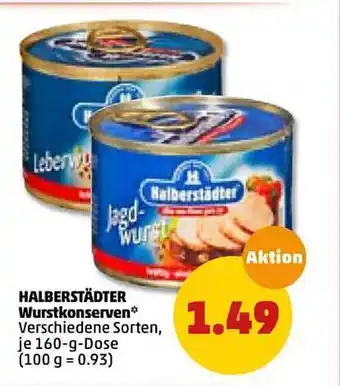 PENNY Halberstädter Wurstkonserven 160g Angebot