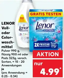 Kaufland LENOR Voll- oder Colorwaschmittel Angebot