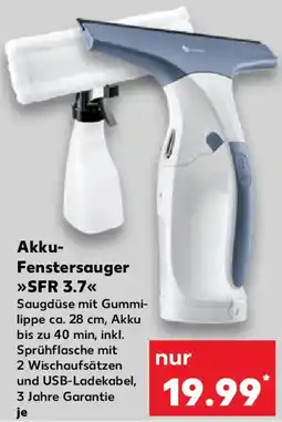 Kaufland SILVERCREST Akku Fenstersauger SFR 3.7 Angebot