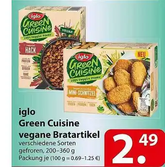 Famila Nord Ost Iglo Green Cuisine Vegane Bratartikel Angebot