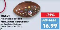 Kaufland WILSON American Football NFL Junior Throwback Angebot