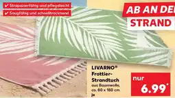 Kaufland LIVARNO Frottier Strandtuch Angebot