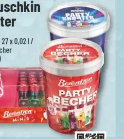 trinkgut Berentzen Minis Partybecher Angebot