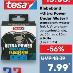 Kaufland tesa Klebeband Ultra Power Under Water Angebot