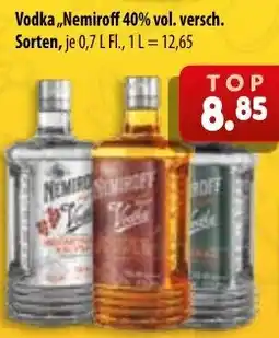 Mix Markt Vodka Nemiroff 40% vol. Angebot