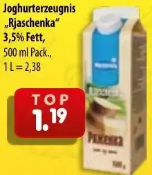Mix Markt Joghurterzeugnis „Rjaschenka" 3,5% Fett Angebot