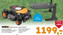 Globus Baumarkt WORX Mähroboter „AWD M600" Angebot