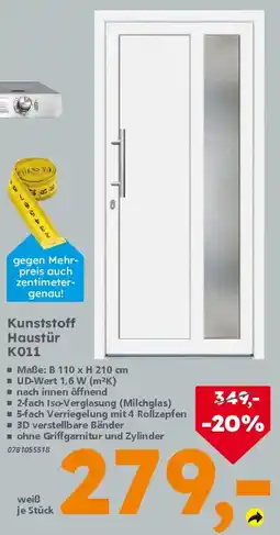 Globus Baumarkt Kunststoff Haustür K011 Angebot
